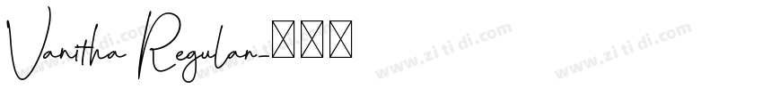 Vanitha Regular字体转换